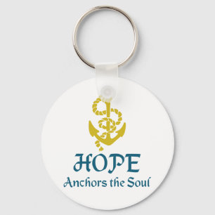 Hoppet Anchors Soul Nyckelring