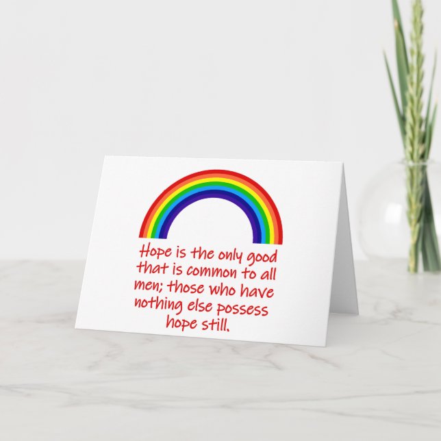 Hoppet är den enda Bran Kort (Framsida)