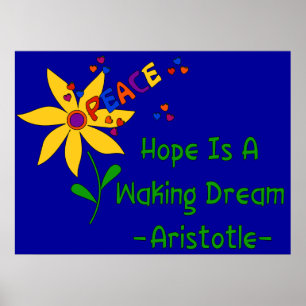 Hoppet är en vågig dröm poster