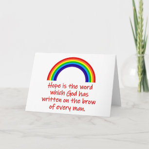 Hoppet är Ord Kort