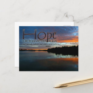 "Hoppet är som fågeln" inspirationsoffert Vykort