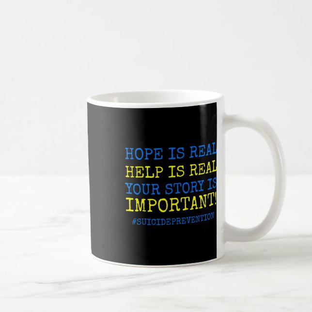 Hoppet är verkligt självmordsförebyggande - kaffemugg (Höger)