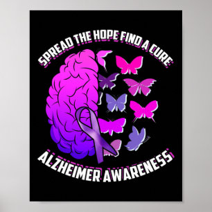 Hoppet att hitta ett botemedel Alzheimers sjukdom Poster