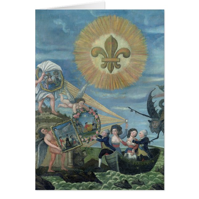 Hoppet av lyckan som är hängivet till nationen hälsningskort (Framsidan)