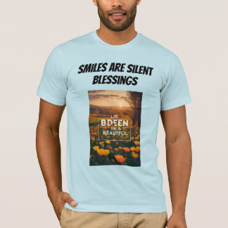 Hoppet blåser i leende, glädje och hållbarhet t shirt