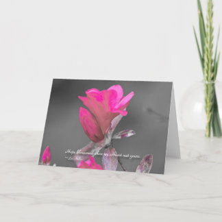 Hoppet blommade när mitt hjärta.. kort