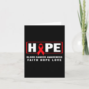 Hoppet Blood Cancer - Röd Blockon Blood Cancer Awa Kort