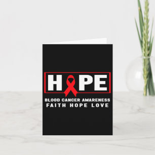 Hoppet Blood Cancer - Röd Blockon Blood Cancer Awa Kort