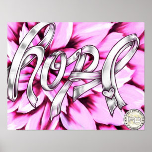 Hoppet Breast Cancer Awareness Print Poster