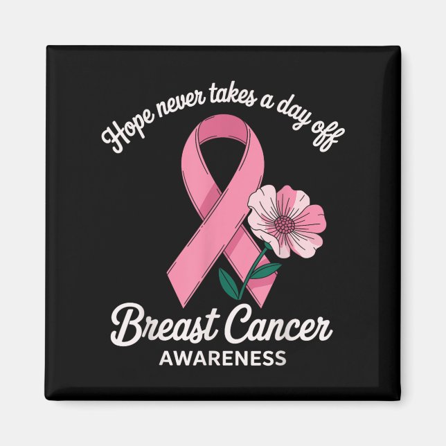 Hoppet Breast Cancer Awareness Support Magnet (Framsidan)