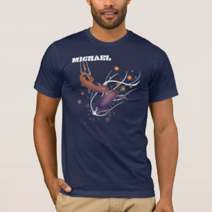 Hoppet. Drake som surfar skjortan med namn T Shirt