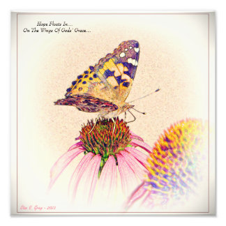 Hoppet Flyter in.. Inspirational Art-utskrift Fototryck