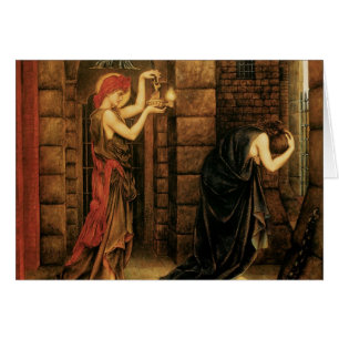 Hoppet i ett förtvivlat fängelse av Evelyn De Morg Hälsningskort