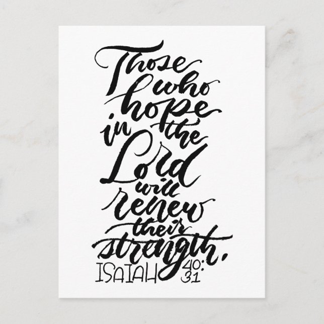 Hoppet i Lord Brush-skript Vykort (Framsida)