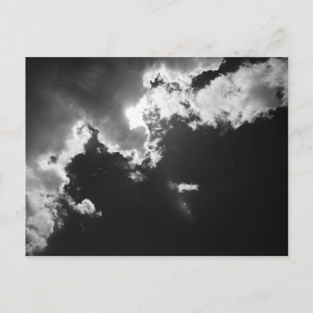 Hoppet i molnens silver. vykort (Framsida)