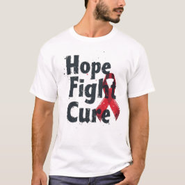 Hoppet, kamp, raka t shirt
