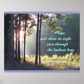 Hoppet kommer att skina dess ljus Poster