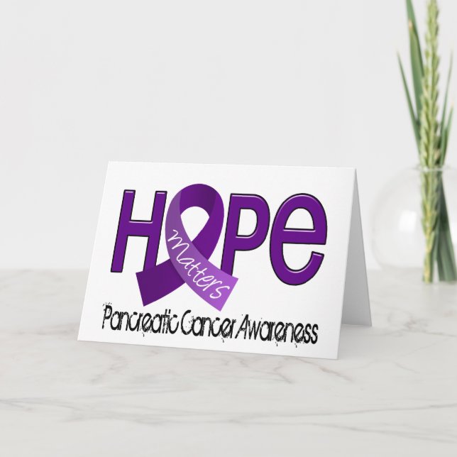 Hoppet matchar 2 Pankreascancer Kort (Framsida)