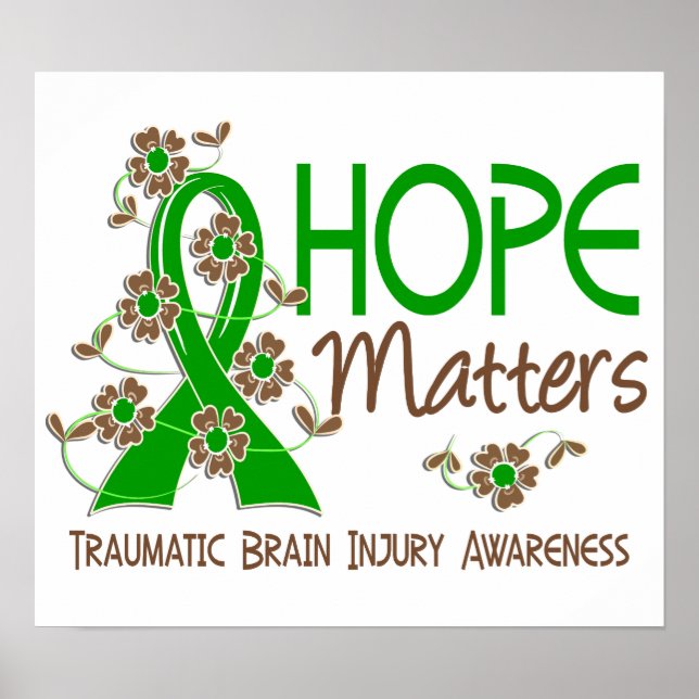 Hoppet matchar 3 Traumatic Brain Injury TBI Poster (Framsidan)