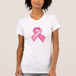 Hoppet, medvetenheten om bröstcancer Ribbon Rosa T Shirt