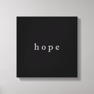 Hoppet minimalistisk utformning av Stil Canvastryck