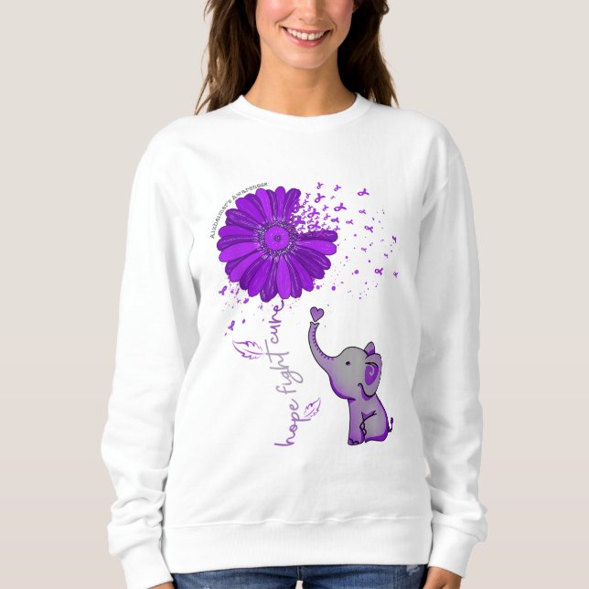 Hoppet mot Alzheimers Elephant & Flower T Shirt (Framsida)
