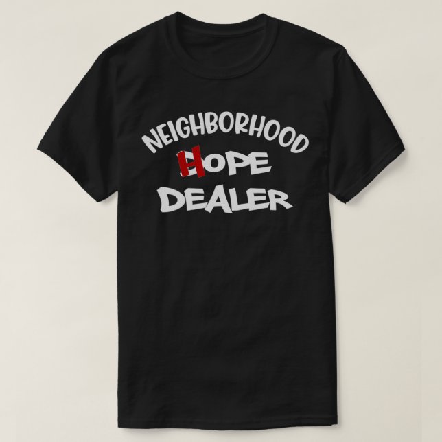 Hoppet Motiverande grannskapscitat T Shirt (Design framsida)