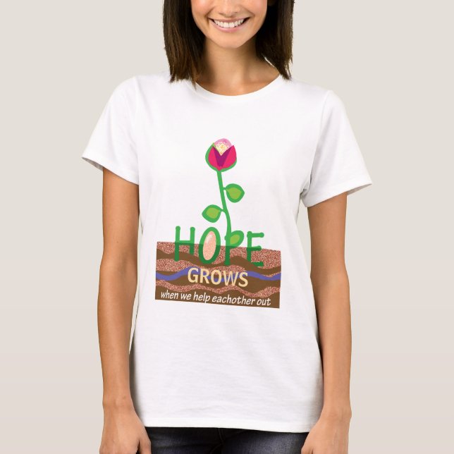 Hoppet - när vi hjälper varandra t shirt (Framsida)