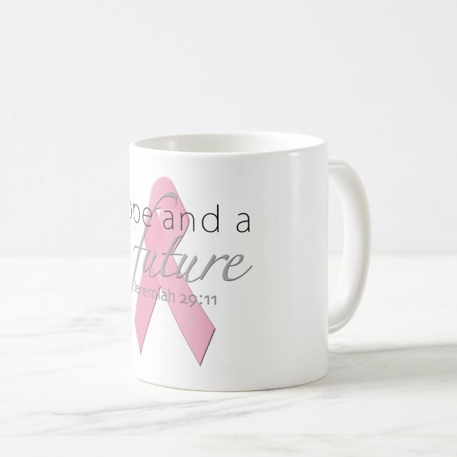 Hoppet och en framtida Rosa Ribbon Mugg (Framsida höger)