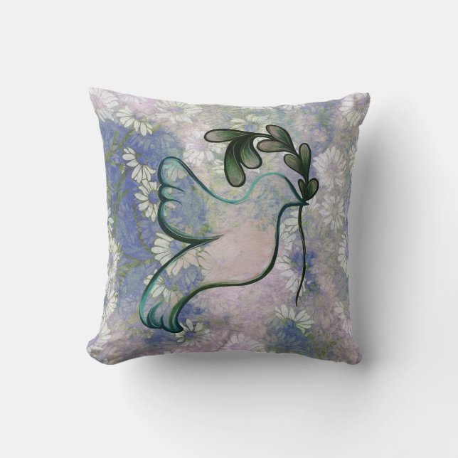 Hoppet och freden kudde (Framsida)