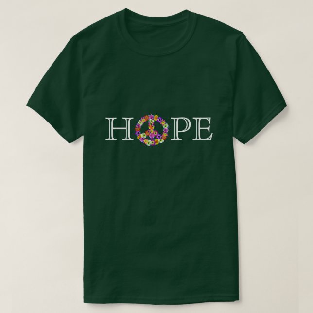 Hoppet och freden tee shirt (Design framsida)