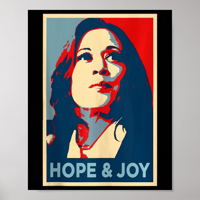 Hoppet och Joy Kamala Harris Obama 47:e omröstning Poster (Framsidan)