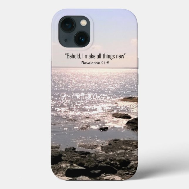 Hoppet och uppmuntran - Bible Verse Ocean Photo (Baksida)