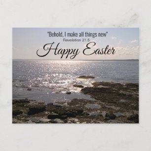 Hoppet och uppmuntran - Bible Verse Ocean Photo Vykort