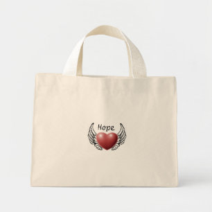 Hoppet om Angel Vingar Tote Bag Mini Tygkasse