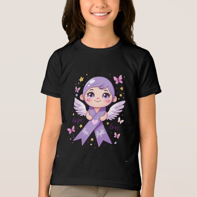 Hoppet om att bekämpa cancer i pankreas t shirt (Framsida)