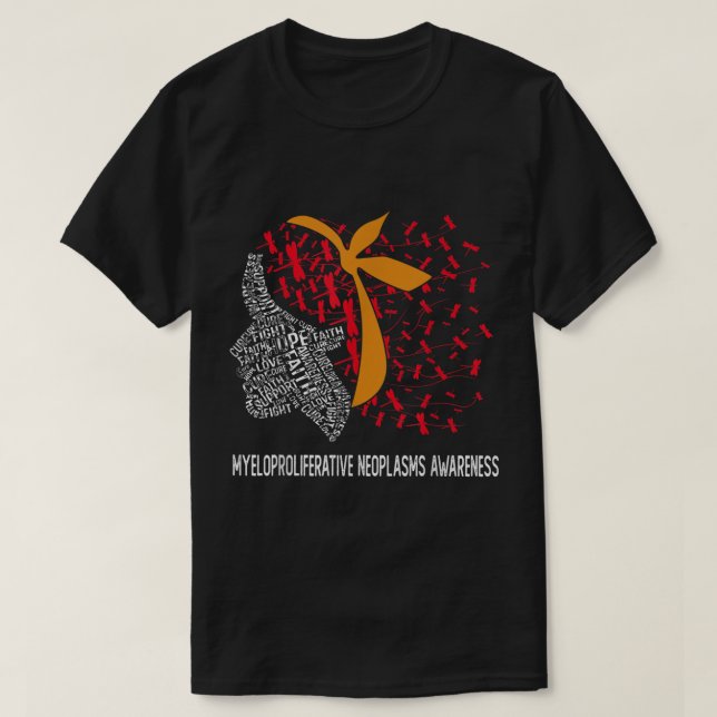 Hoppet om att bekämpa myeloproliferativa neoplasme t shirt (Design framsida)