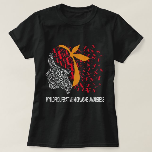 Hoppet om att bekämpa myeloproliferativa neoplasme t shirt (Design framsida)