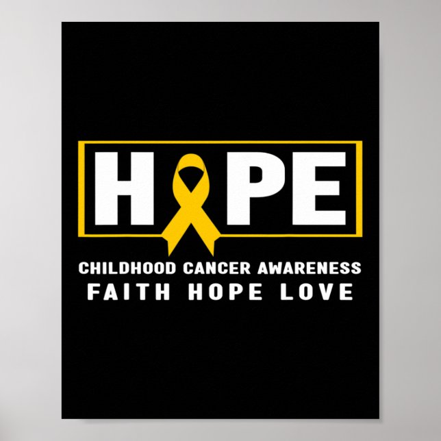 Hoppet om barncancer - barncancervårdsvärmare poster (Framsidan)