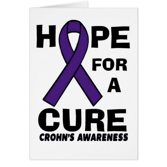 Hoppet om en bock.. Crohns. Hälsningskort (Framsidan)
