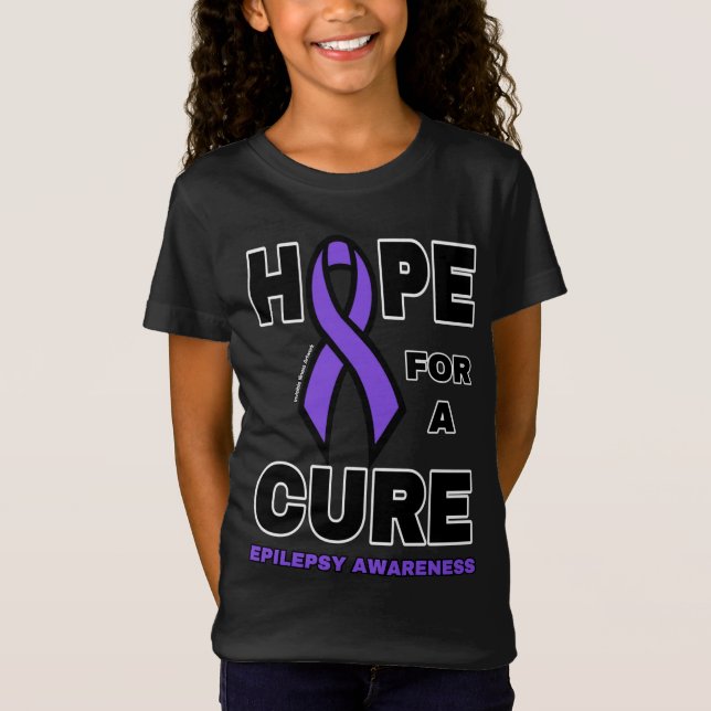Hoppet om en Cure... Epilepsy T-Shirt (Framsida)