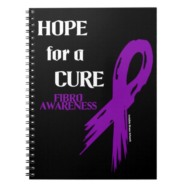 Hoppet om en Cure/Torn Ribbon...Fibro Anteckningsbok (Framsidan)