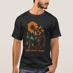 Hoppet om en ren katt och solros Många-skleros T Shirt