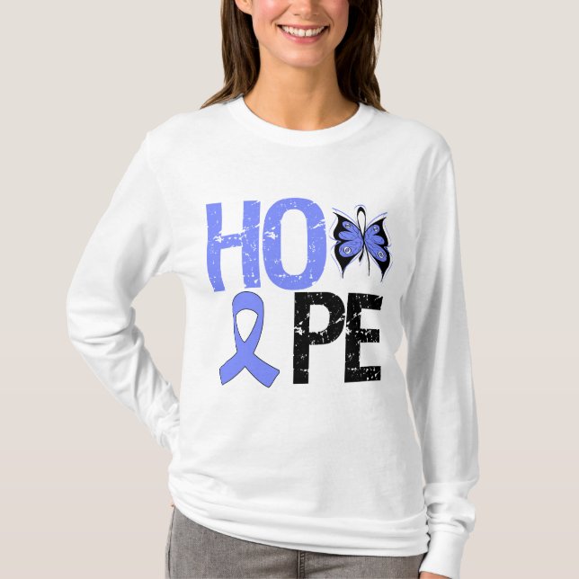 Hoppet om eofageal cancermedvetenhet tröja (Framsida)