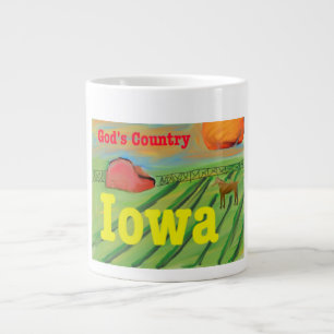 Hoppet om kyrkan Christian Iowa Coffee Mugg Kopp Jumbo Mugg