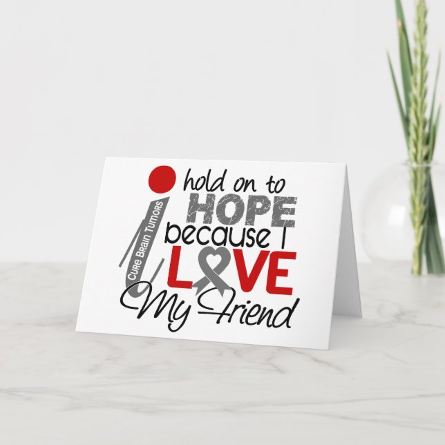 Hoppet om min vän Brain Tumor Kort (Framsida)