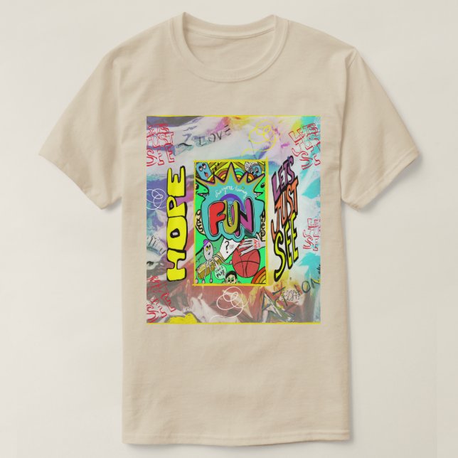 Hoppet om Roligt, Låt oss Se T-Shirt (Design framsida)