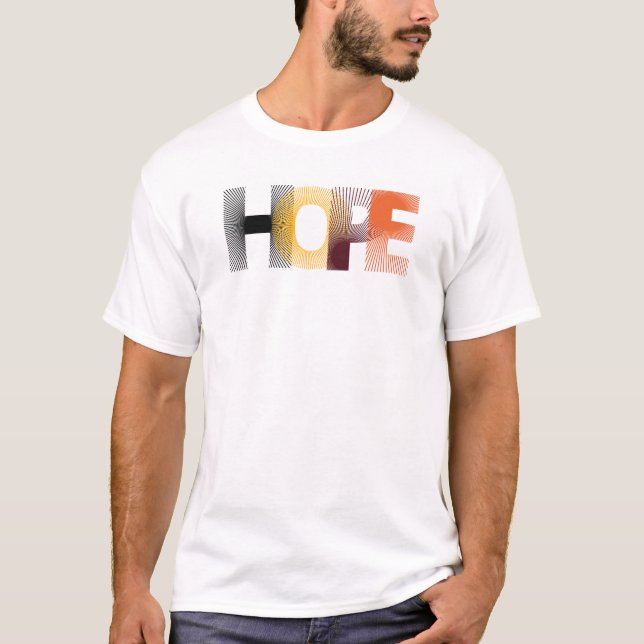 Hoppet, Optimism, Retro. T Shirt (Framsida)