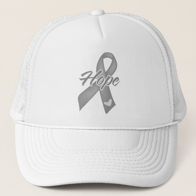 Hoppet Ribbon - Brain Cancer Truckerkeps (Framsida)
