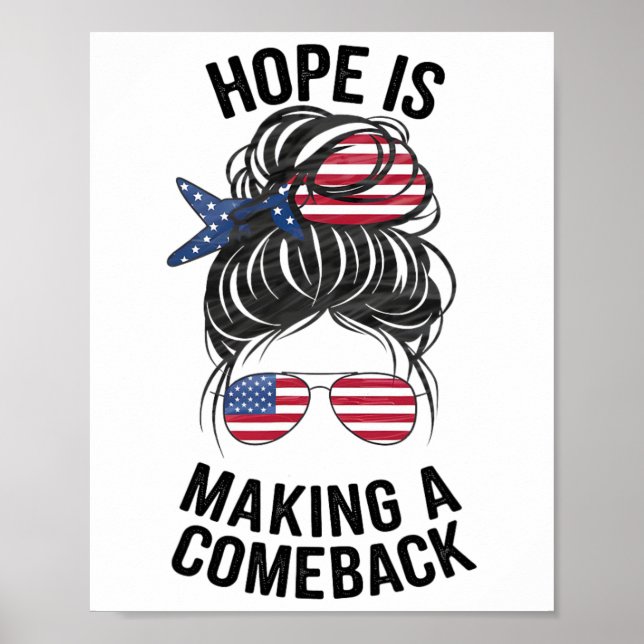 Hoppet Skapar en Kom Back Kamala Harris 2024 Elec Poster (Framsidan)